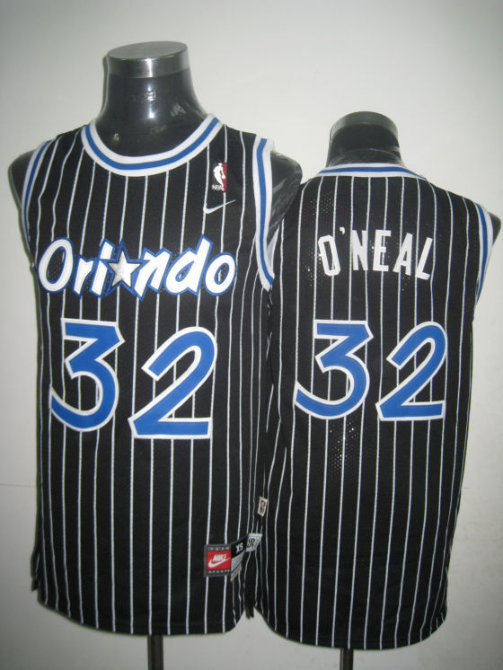 Orlando Magic O'Neal Black Blue White Jersey